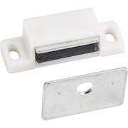 HARDWARE RESOURCES 15 lb Single Magnetic Catch White/Zinc, Retail Pack 2PK 50631-R